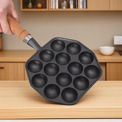 Takoyaki Grill Plate - Induction Iron Home Cast Gift Stove