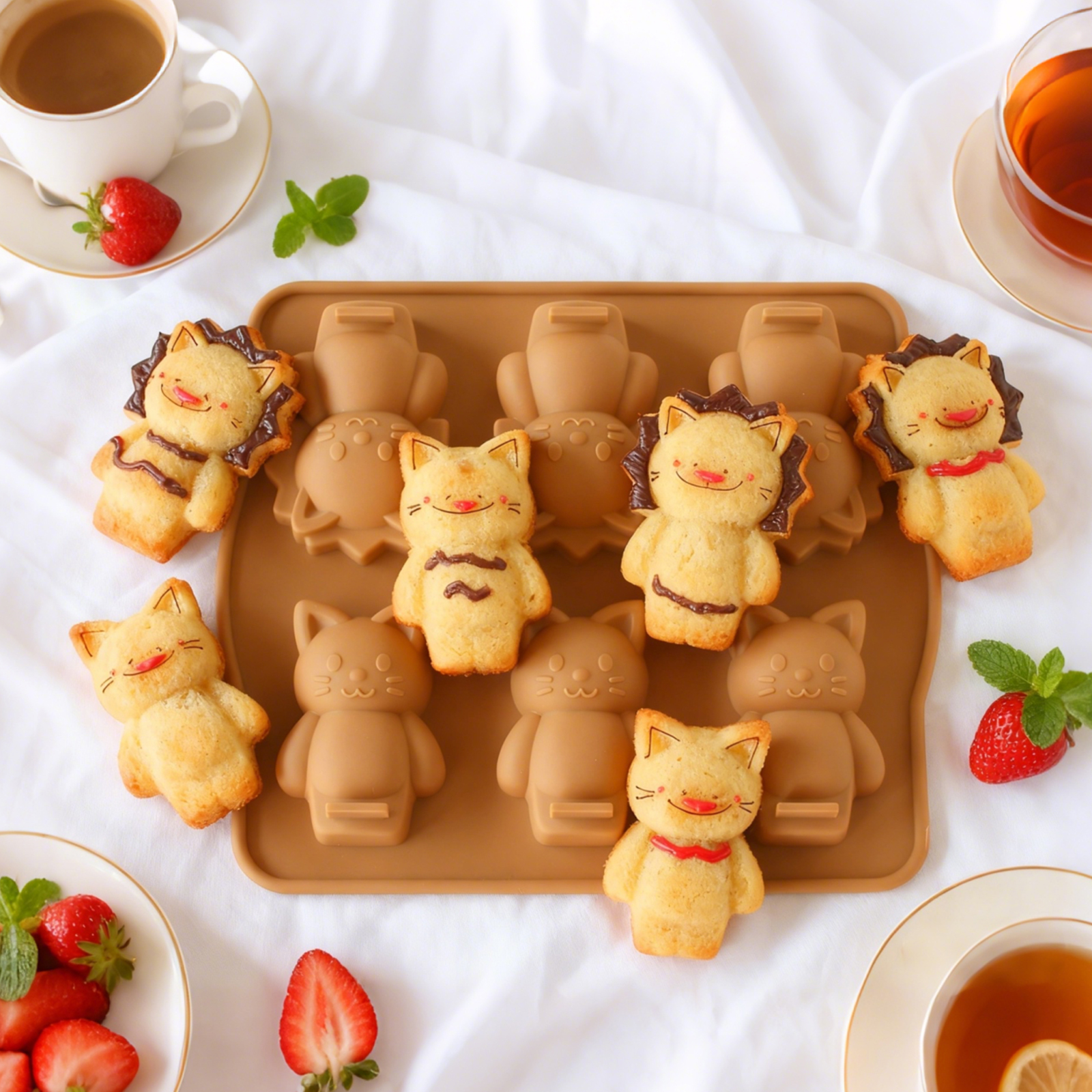 Bunny Cake Mold - Chocolate Silicone Mold Multi-Shape Kitchen Accessory