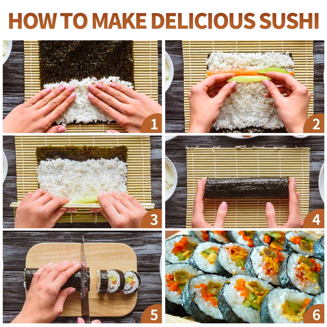 Sushi Making Set With Various  – Spring Roll Wrapper recenzja i cena
