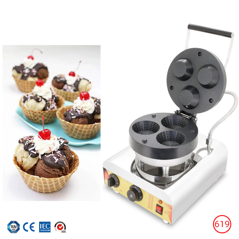 Commercial Triple-Hole Ice Cre – Waffle Cone Maker recenzja i cena