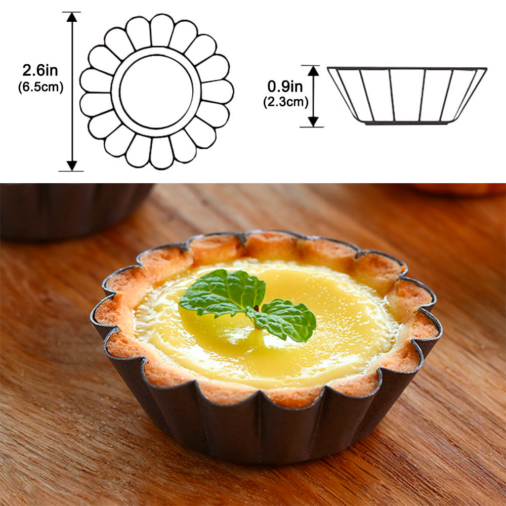 12Pcs Pan Mold Tart Quiche Fla – Egg Waffle Pan recenzja i cena