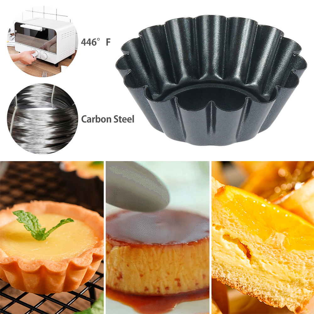 12Pcs Pan Mold Tart Quiche Fla – Egg Waffle Pan recenzja i cena