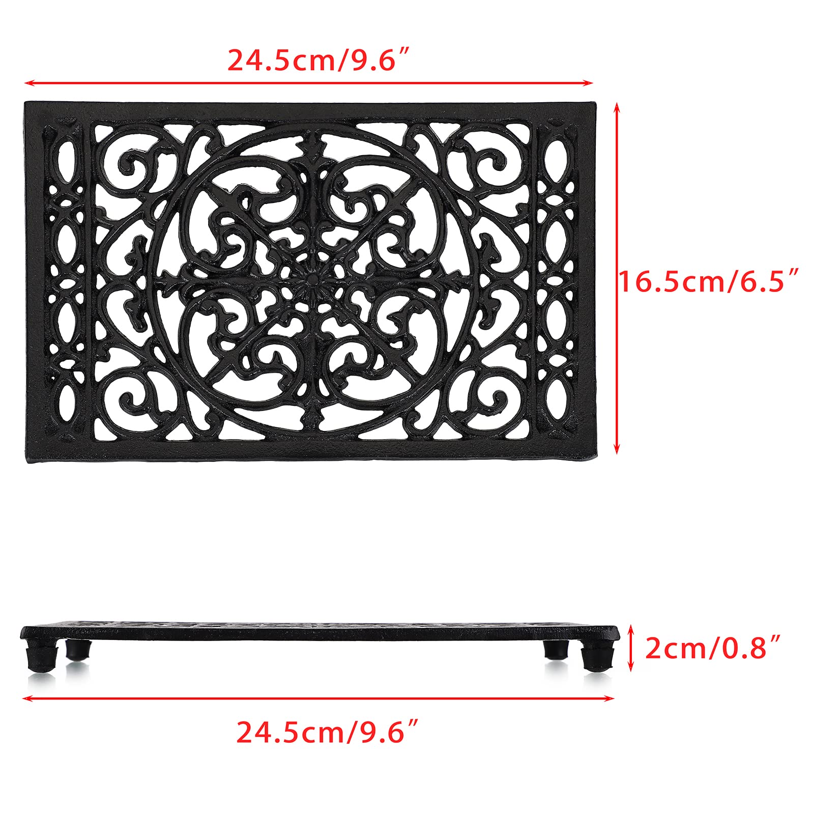 Rectangle Cast Iron Trivet Hea – Cast Iron Corn recenzja i cena