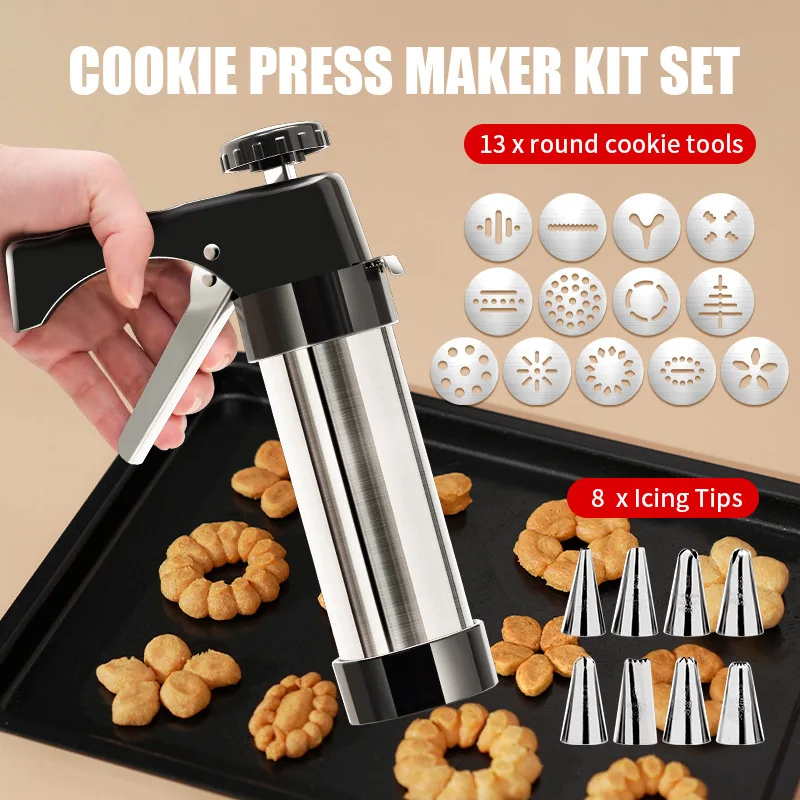 Cookie Press Gun Kit Stainless – Churros Maker Gun recenzja i cena