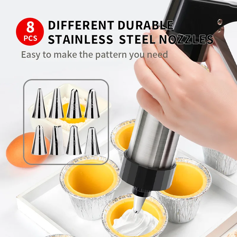 Cookie Press Gun Kit Stainless – Churros Maker Gun recenzja i cena