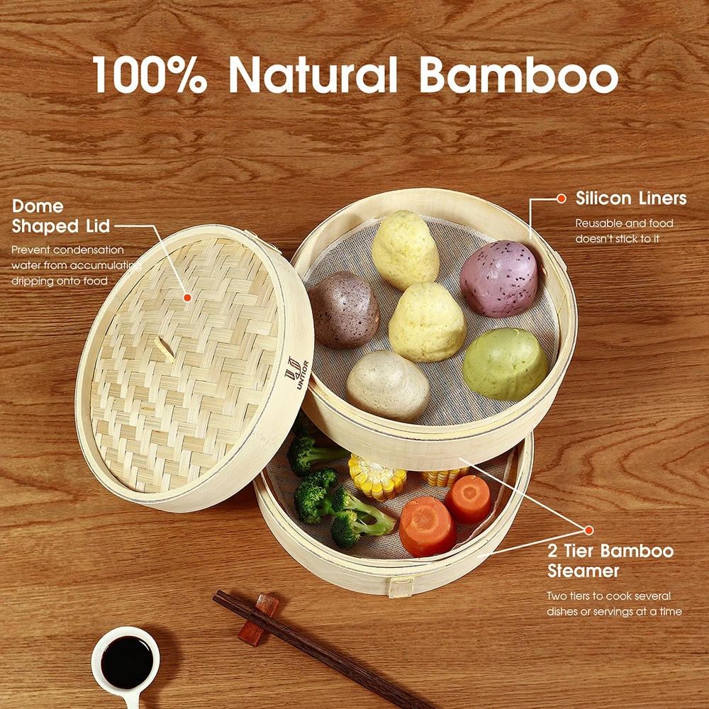 Bamboo Steamer Basket with Lid – Bao Steamer Bamboo recenzja i cena
