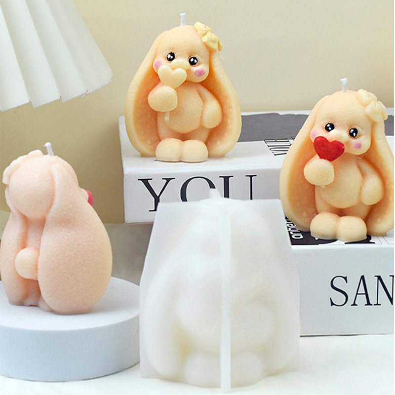 3D Long-eared Rabbit Silicone  – Bunny Cake Mold recenzja i cena