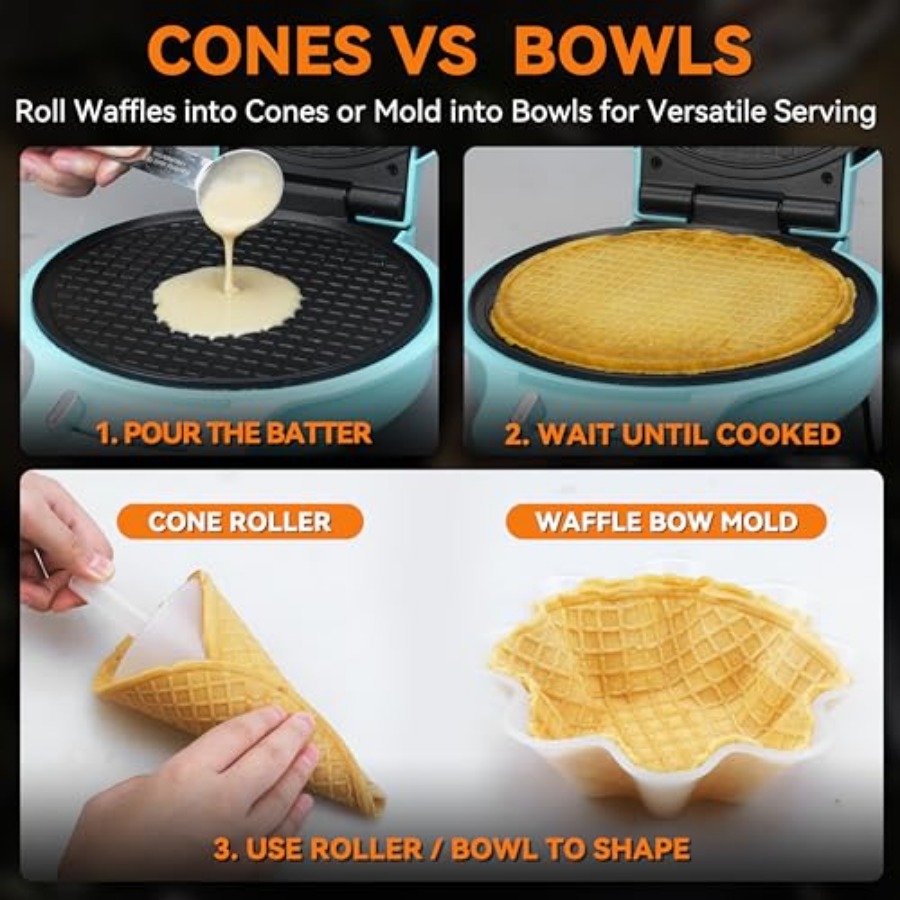 Waffle Cone Maker Machine with – Waffle Cone Maker recenzja i cena