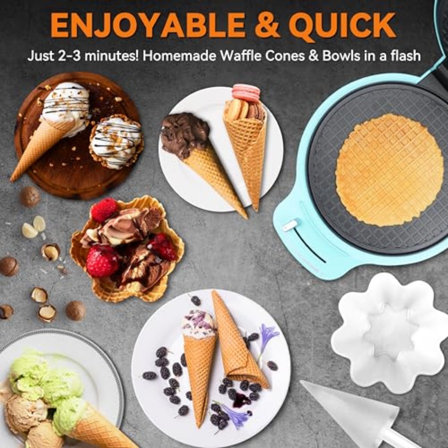 Waffle Cone Maker Machine with – Waffle Cone Maker recenzja i cena