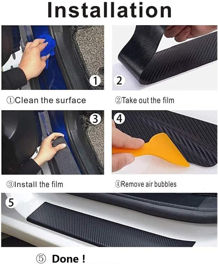 Car Door Sill Plate Guard Stic – Crepe Pan Carbon recenzja i cena