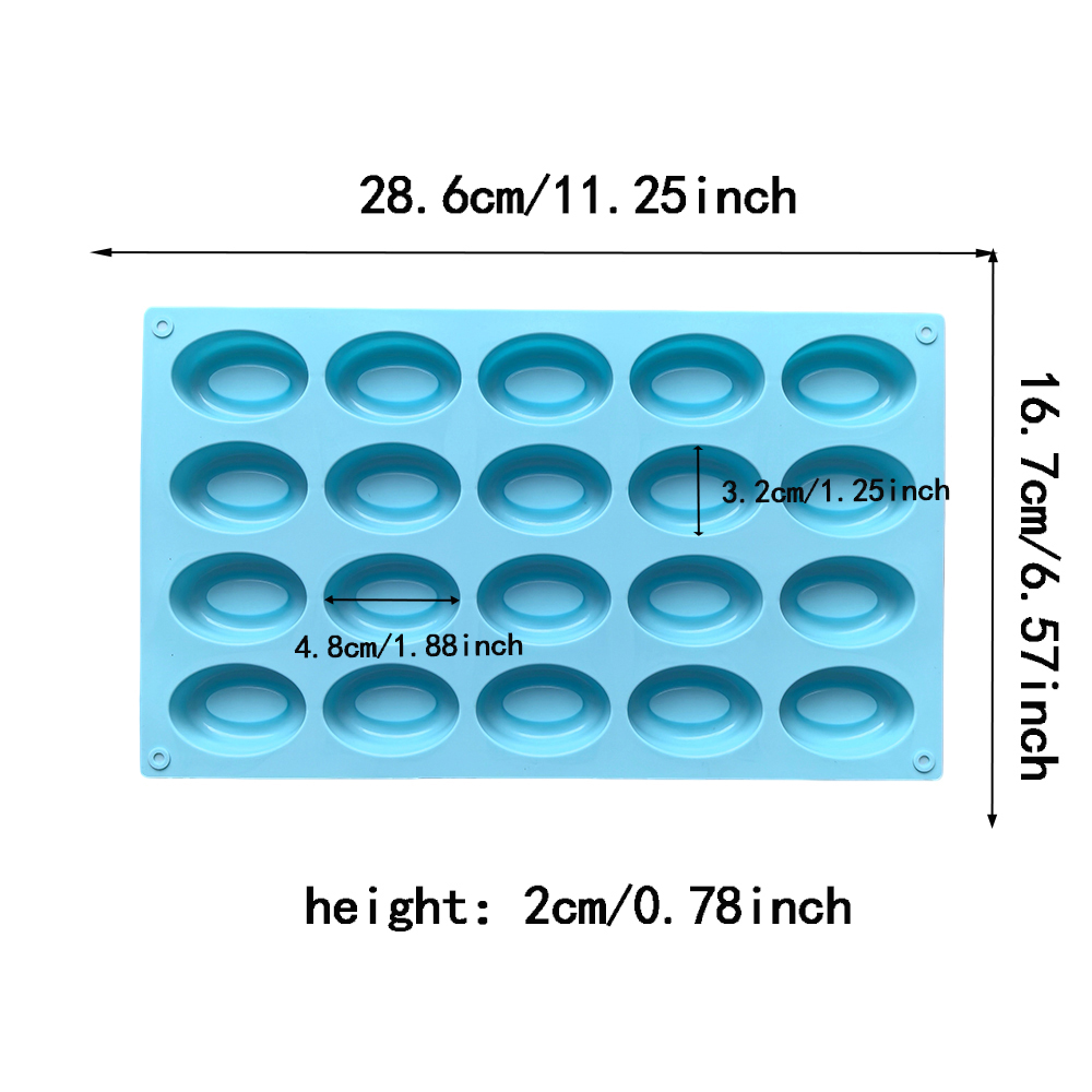 20 cavity oval donut silicone  – Donut Mold Silicone recenzja i cena