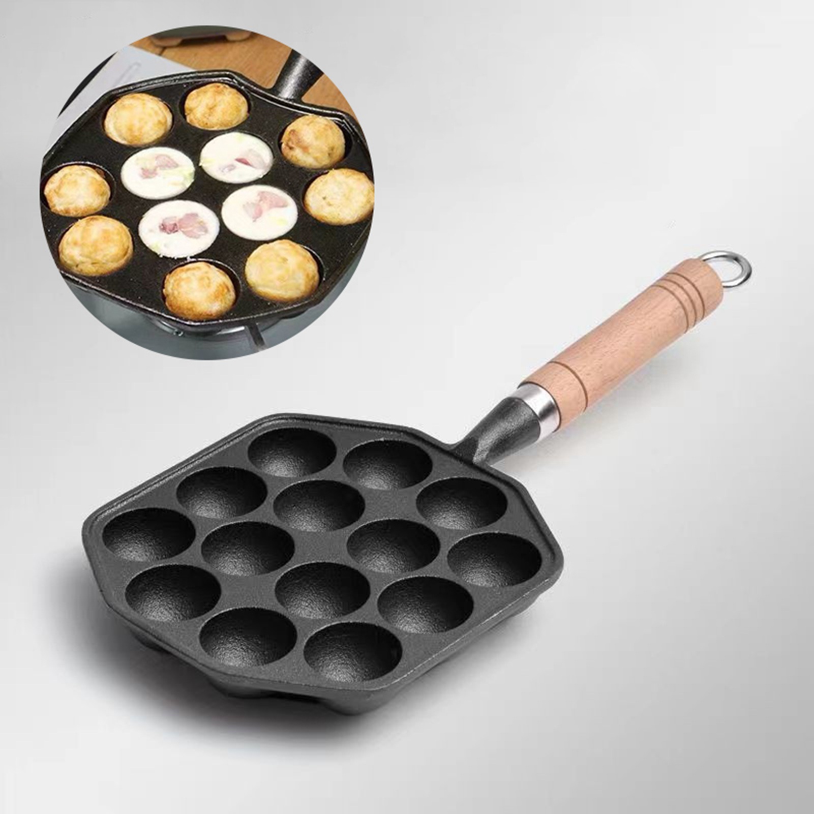 14 Holes Takoyaki Pan Nonstick – Mini Pancake Griddle recenzja i cena