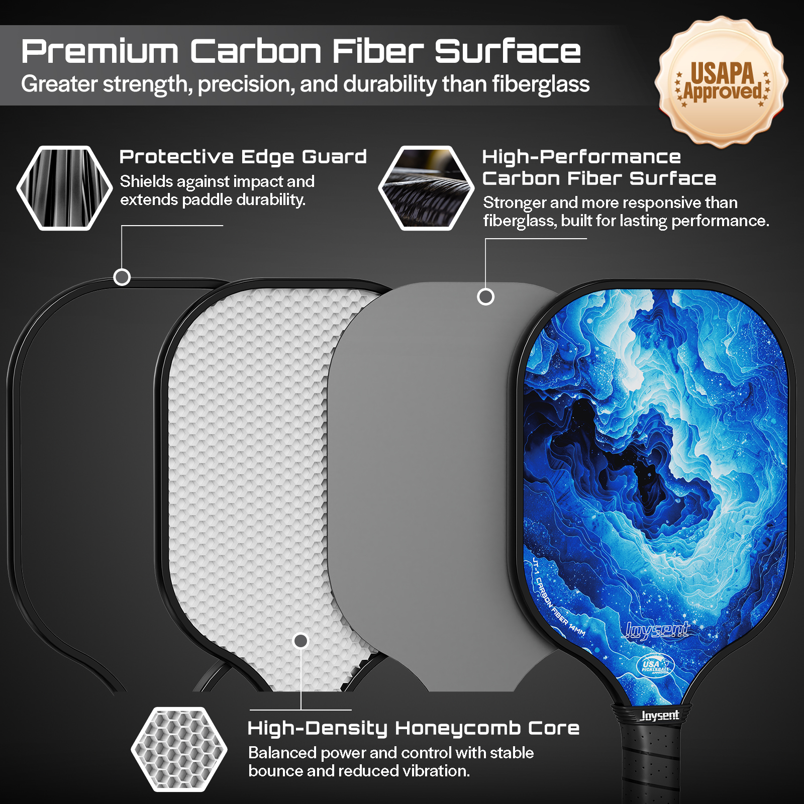 Joysent USAPA Approve Pickleba – Crepe Pan Carbon recenzja i cena