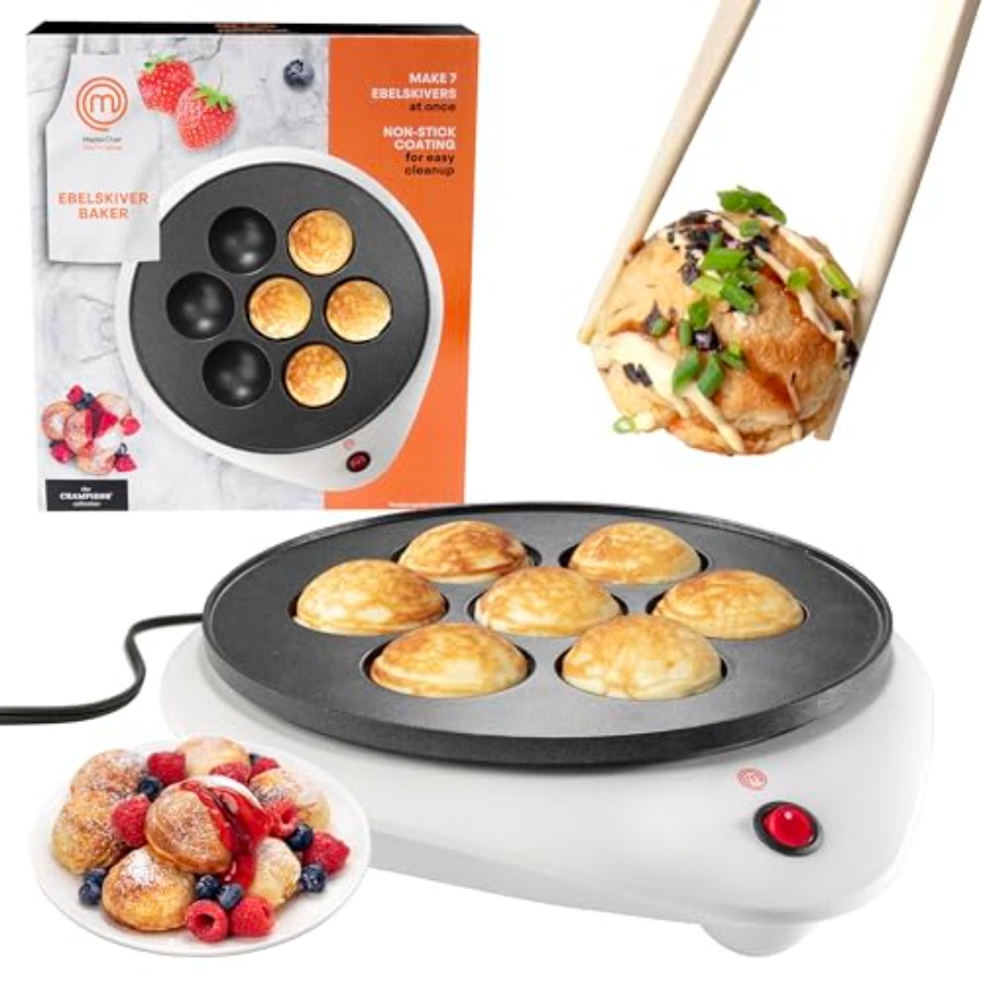 MasterChef Electric Ebelskiver – Takoyaki Grill Plate recenzja i cena