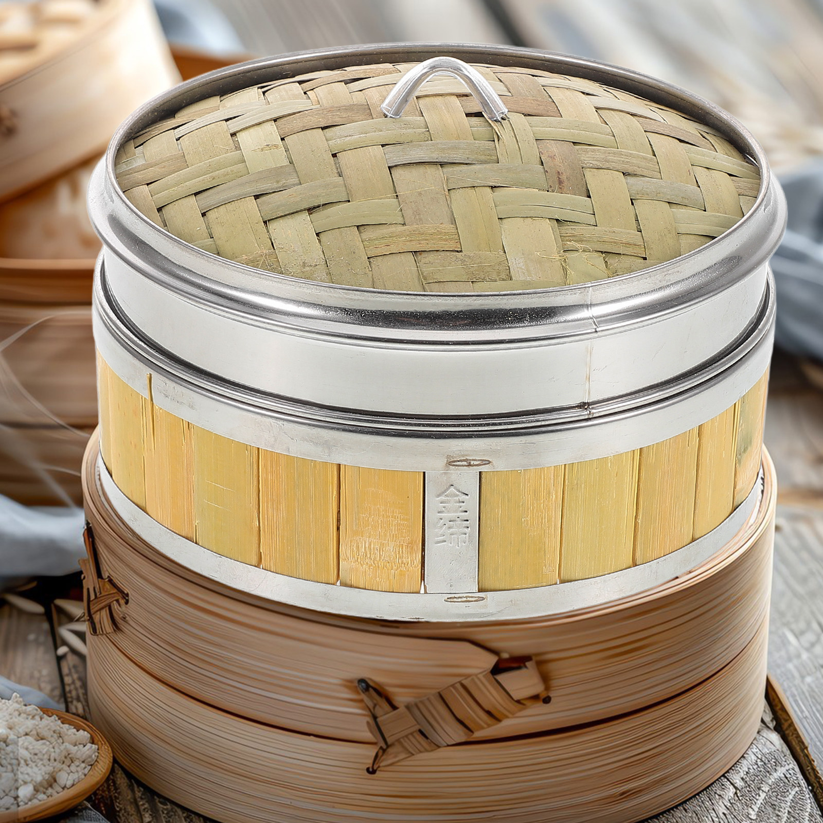 Traditional 18Cm Wood Steamer  – Bao Steamer Bamboo recenzja i cena