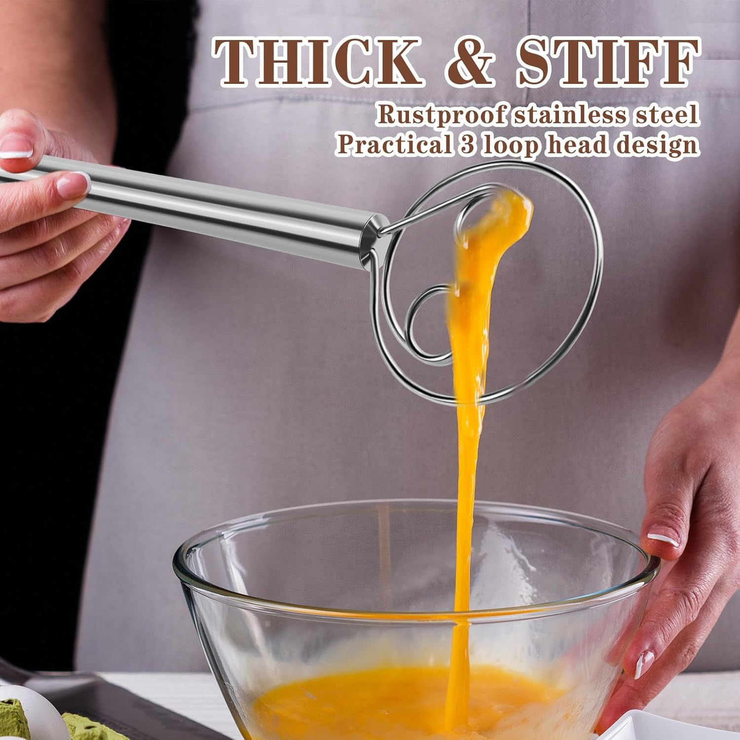 Danish Dough Whisk - Stainless – Danish Pancake Pan recenzja i cena