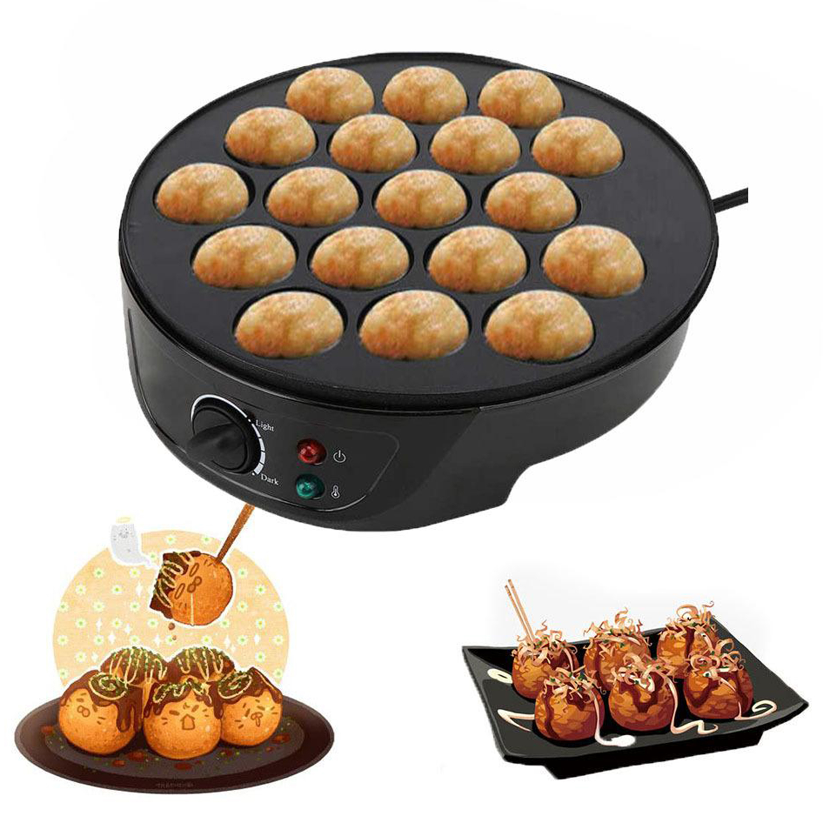 220V Baking Machine Household  – Takoyaki Grill Plate recenzja i cena
