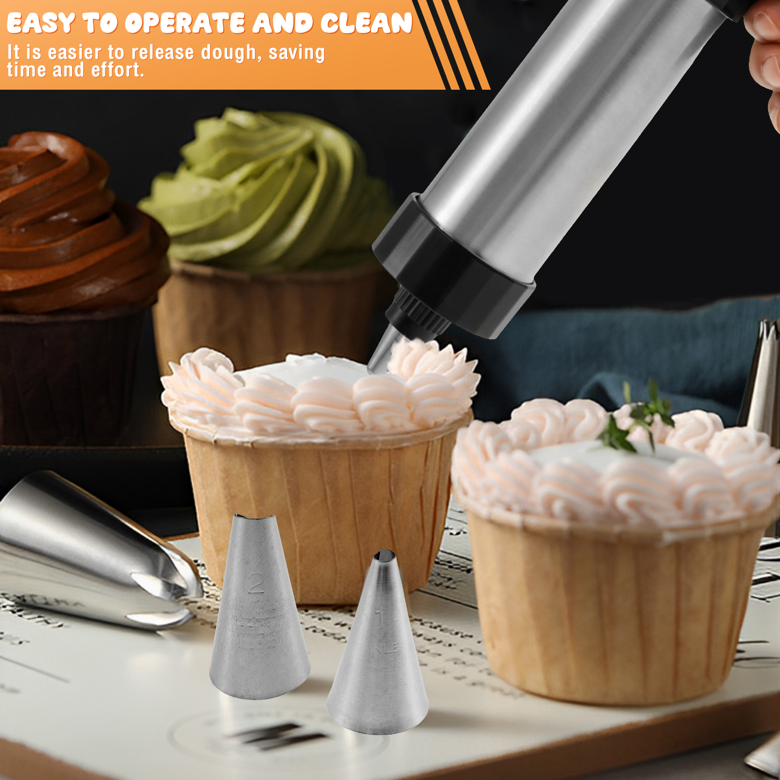 Stainless Steel Cookie Gun Chu – Churros Maker Gun recenzja i cena