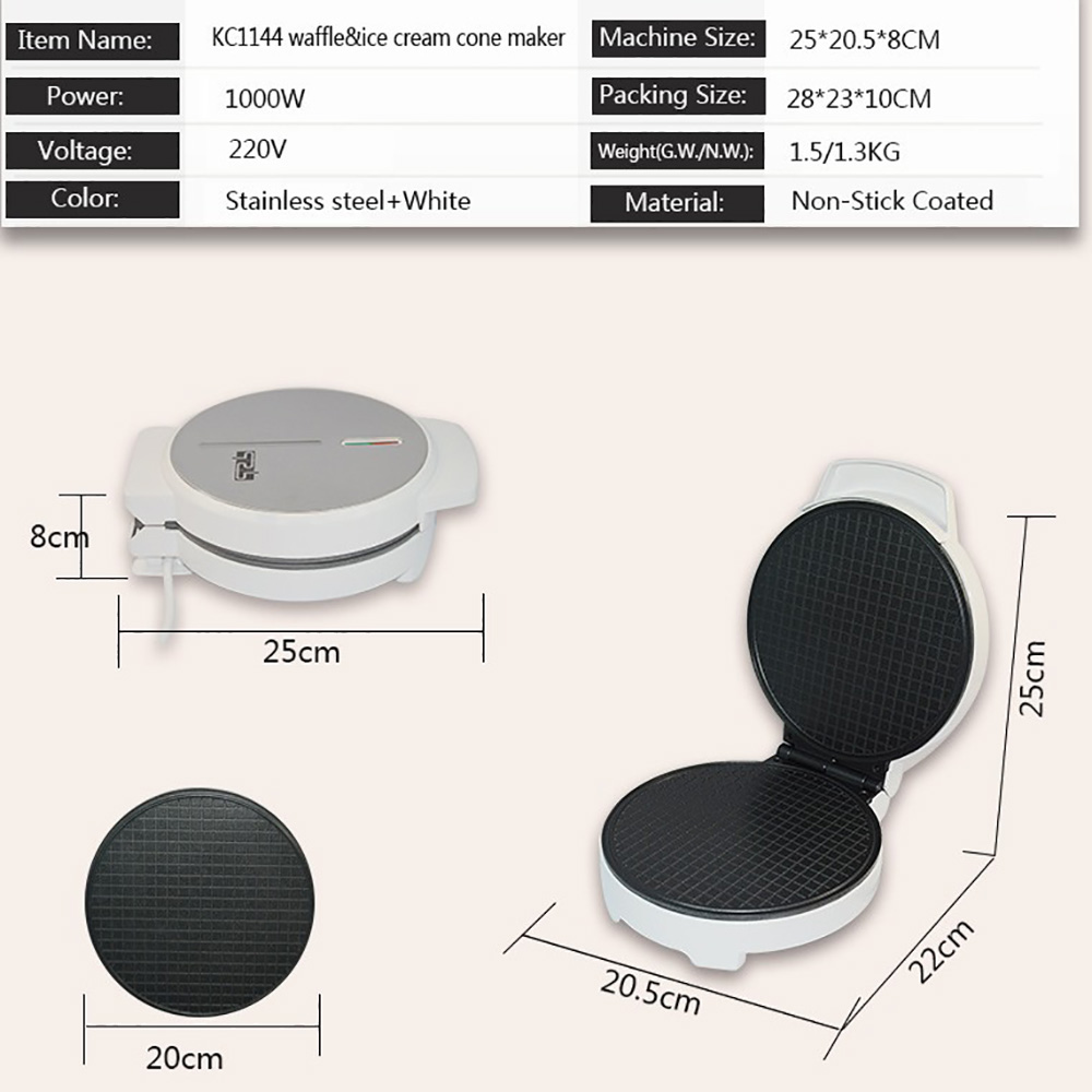 Waffle Cone Make Premium Egg R – Waffle Cone Maker recenzja i cena