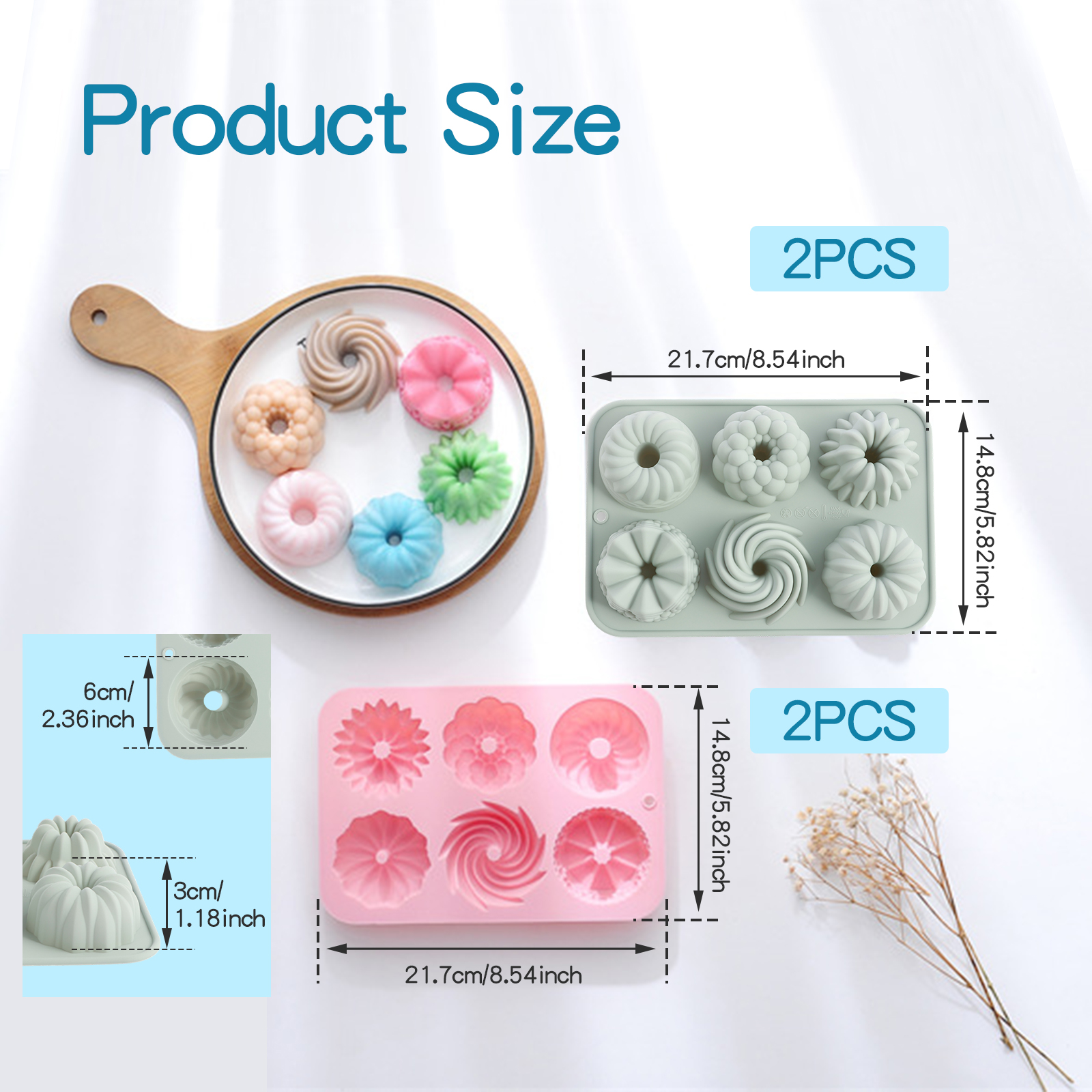 6-Cavity Silicone Fluted Tube  – Donut Mold Silicone recenzja i cena