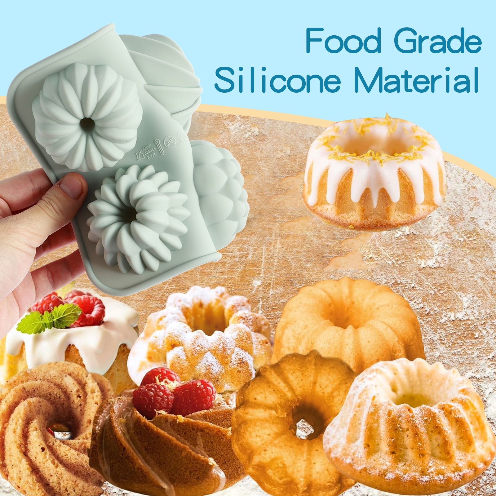 6-Cavity Silicone Fluted Tube  – Donut Mold Silicone recenzja i cena