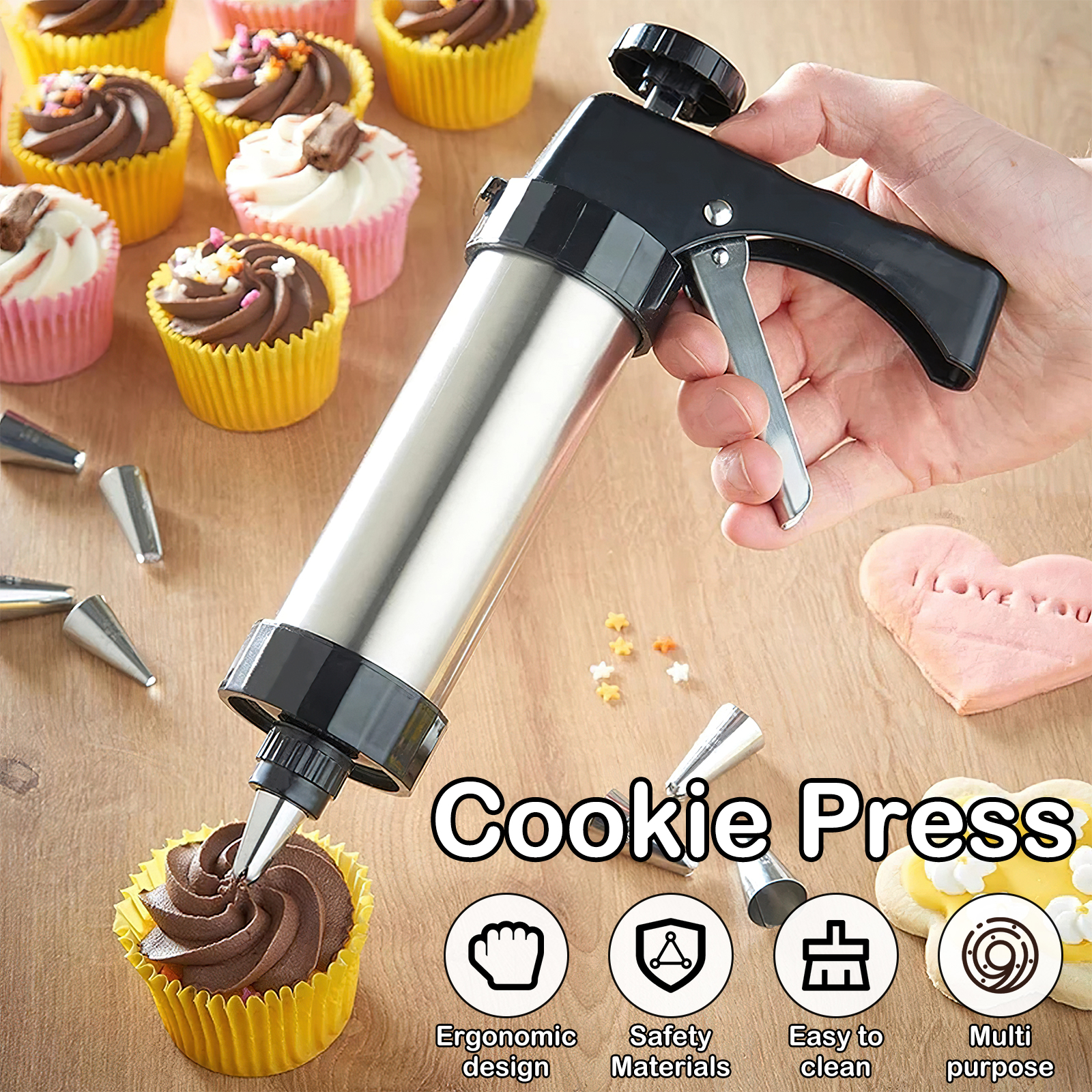 Christmas Cookie Press Gun and – Churros Maker Gun recenzja i cena