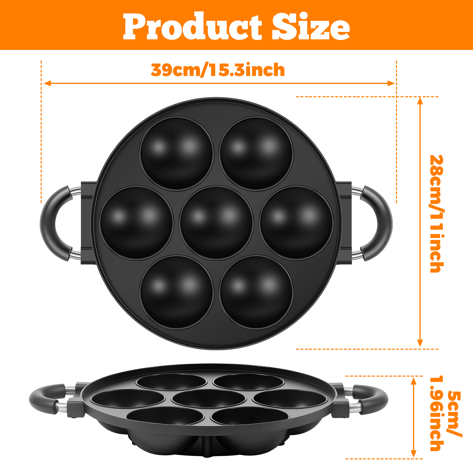16/7 Holes Takoyaki Pan Alumin – Takoyaki Grill Plate recenzja i cena
