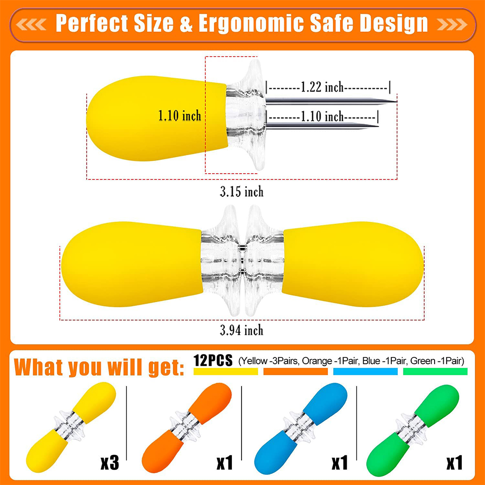 LMETJMA 12pcs/set Corn Holders – Corn Dog Stick recenzja i cena