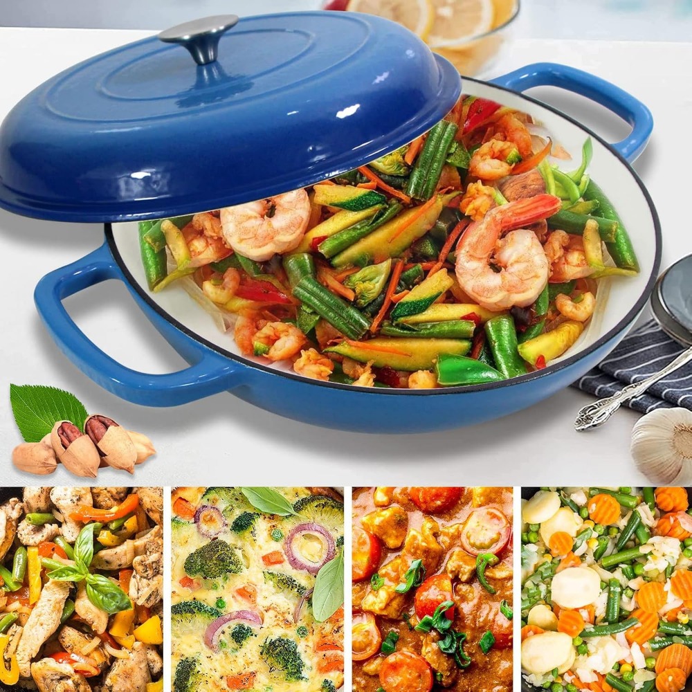 4.5L Dutch Oven Soup Pot Cast  – Cast Iron Corn recenzja i cena