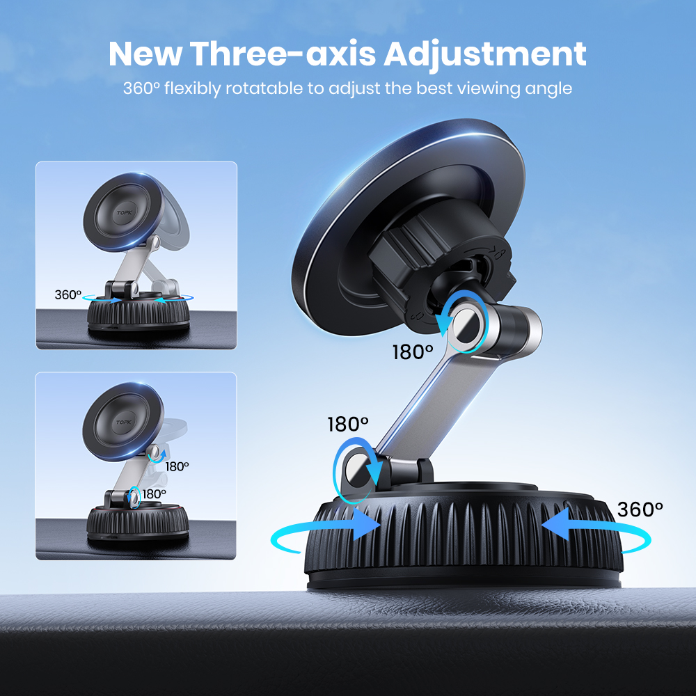 TOPK Magnetic Car Phone Mount  – Taco Stand Holder recenzja i cena