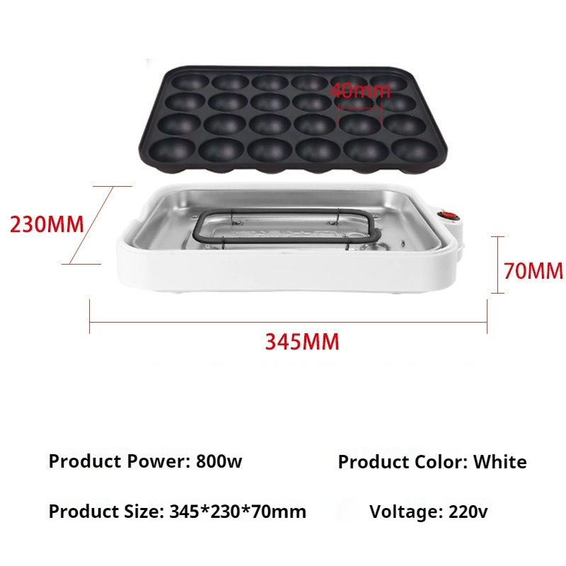 220V Chibi Maruko Baking Machi – Takoyaki Grill Plate recenzja i cena