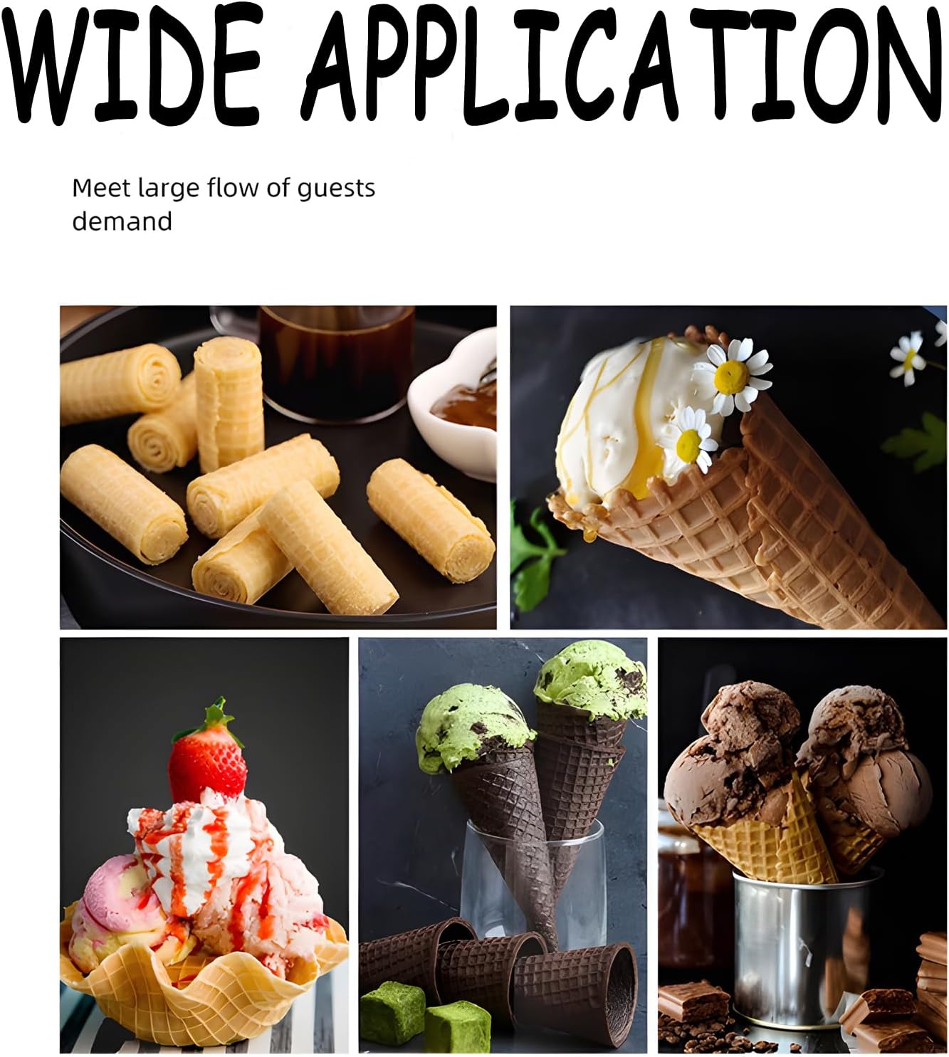 110V Commercial Double Station – Waffle Cone Maker recenzja i cena