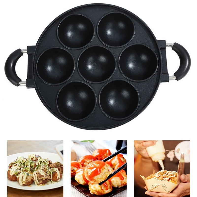 7 Hole Cake Cooking Pan Cast I – Egg Waffle Pan recenzja i cena