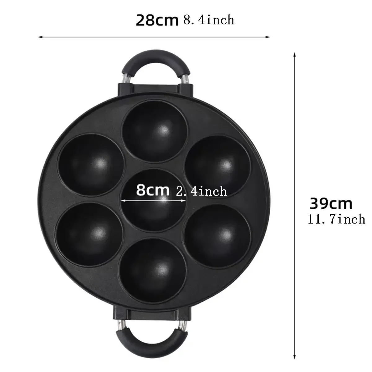 7 Hole Cake Cooking Pan Cast I – Egg Waffle Pan recenzja i cena
