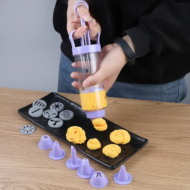 DIY Manual Cookie Press Maker  – Churros Maker Gun recenzja i cena