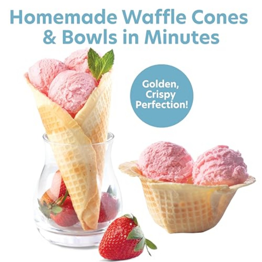 Waffle Cone and Ice Cream Bowl – Waffle Cone Maker recenzja i cena