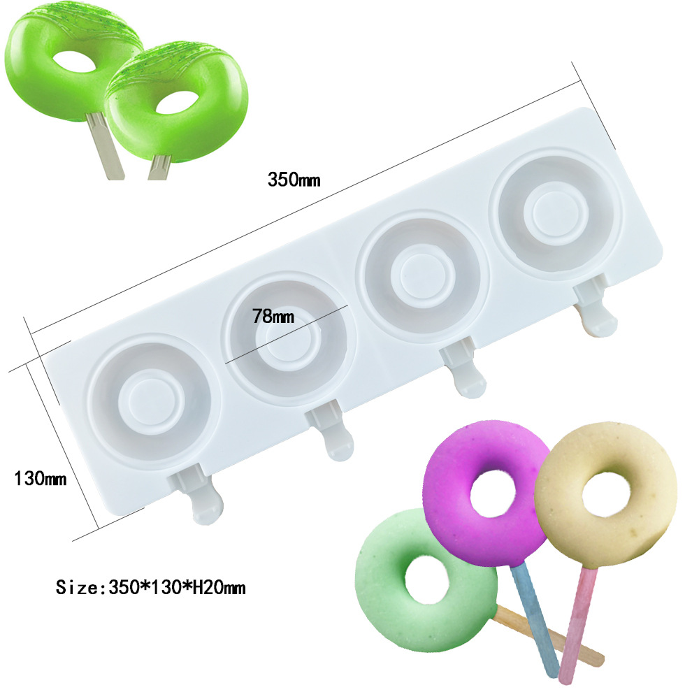 Large Donut 4 Cavity Ice Cream – Donut Mold Silicone recenzja i cena