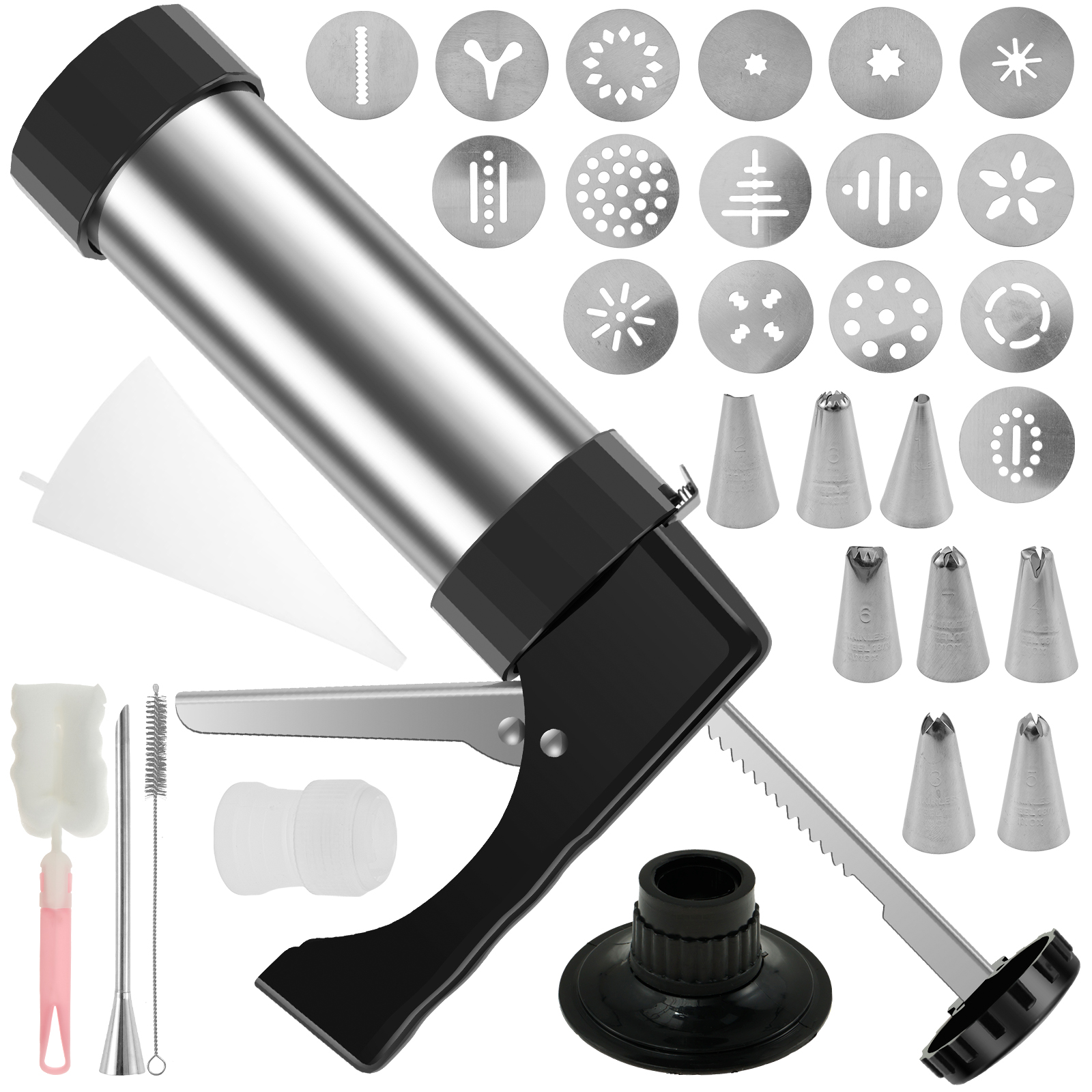 Cookie Press Gun Tips Set Stai – Churros Maker Gun recenzja i cena