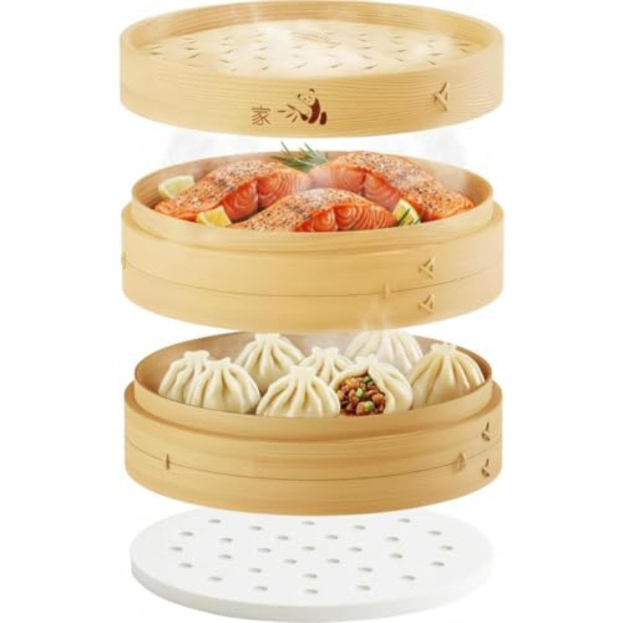 Bamboo Steamer Basket - 2-Tier – Bao Steamer Bamboo recenzja i cena
