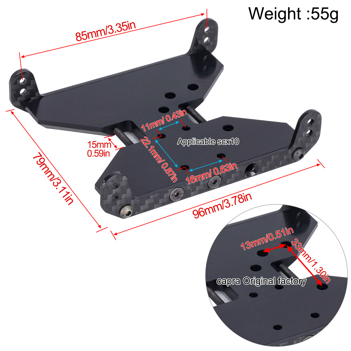 Carbon Fiber Chassis Skid Plat – Crepe Pan Carbon recenzja i cena
