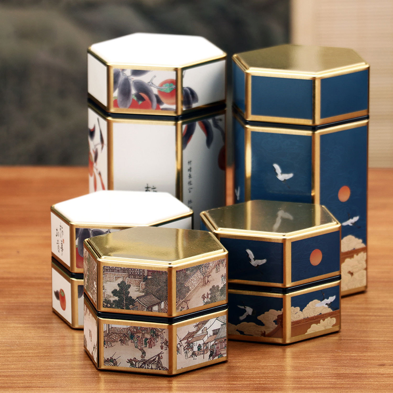 Creative Hexagonal Teapot Tin  – Cast Iron Corn recenzja i cena