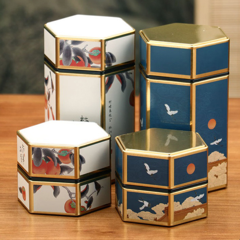 Creative Hexagonal Teapot Tin  – Cast Iron Corn recenzja i cena