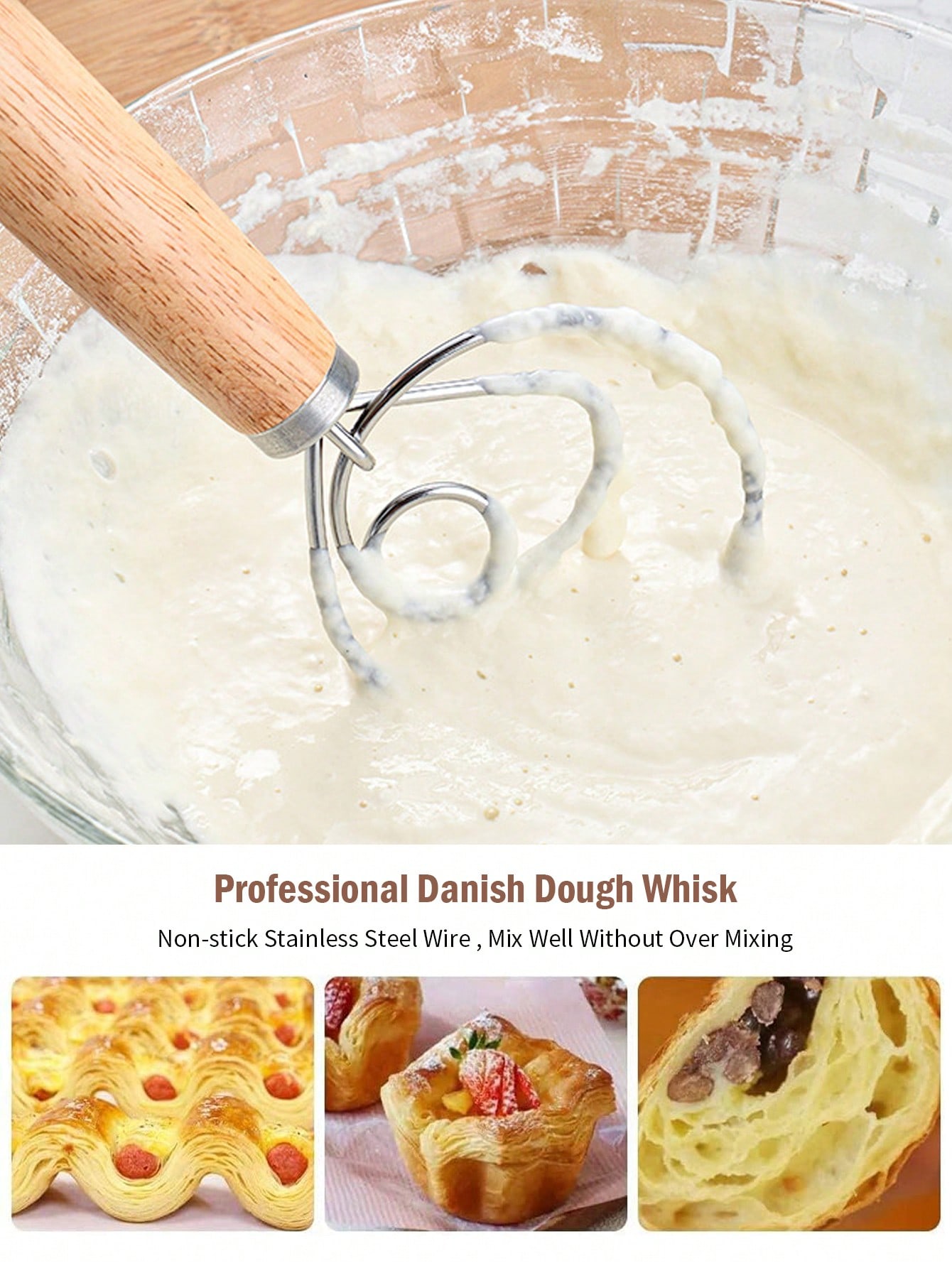 Danish Dough Whisk Stainless S – Danish Pancake Pan recenzja i cena
