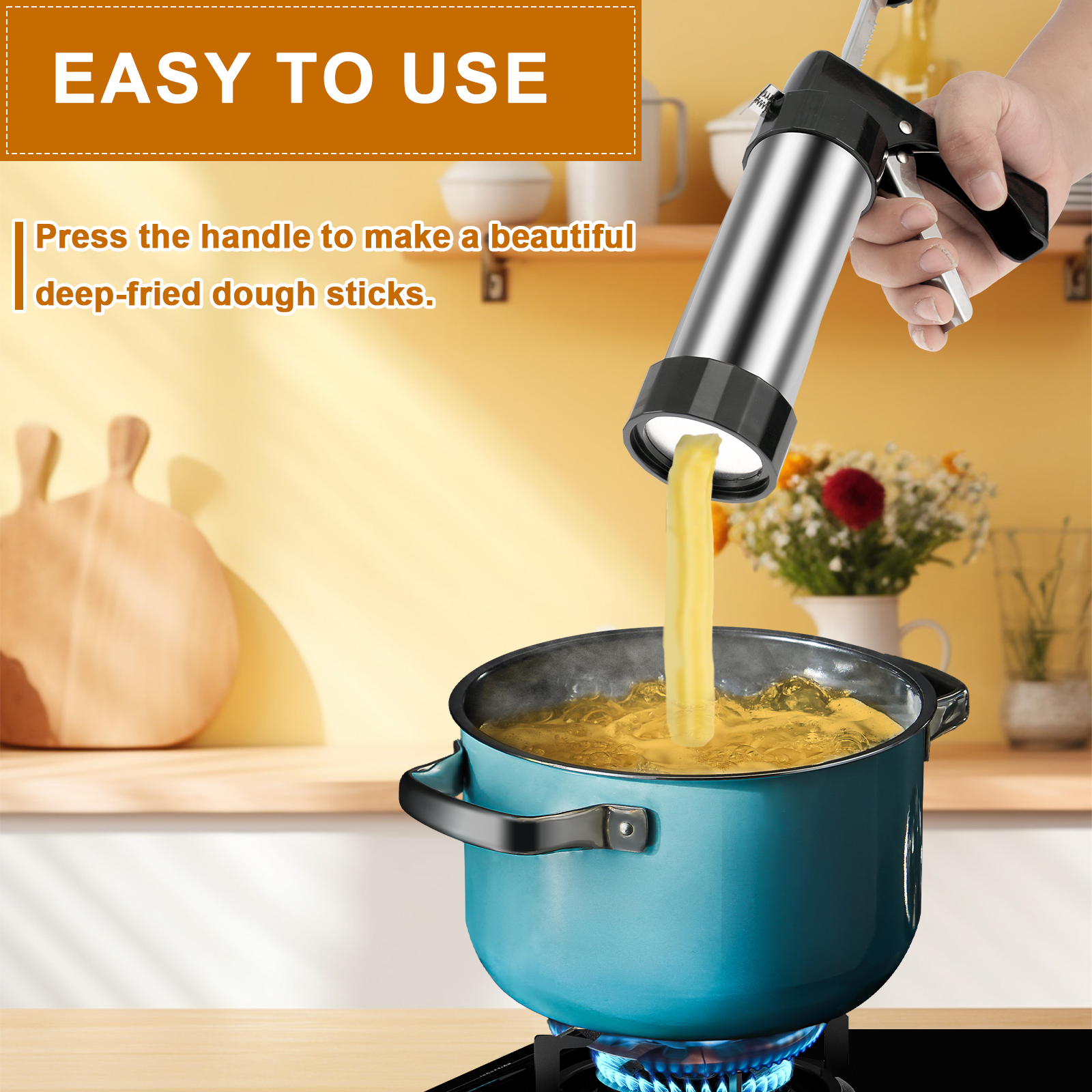 Cookie Press Gun Kit Stainless – Churros Maker Gun recenzja i cena