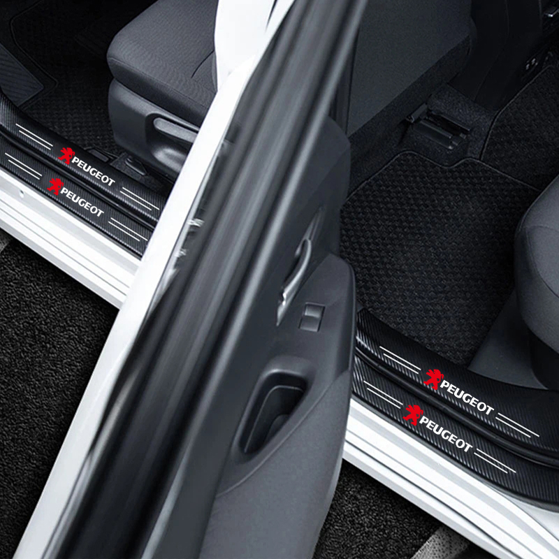 1/4/5Pcs Car Door Sill Scuff P – Crepe Pan Carbon recenzja i cena