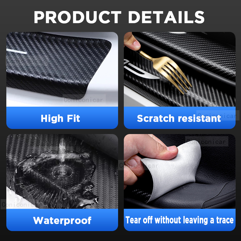 Car Door Sills Scuff Plate Thr – Crepe Pan Carbon recenzja i cena