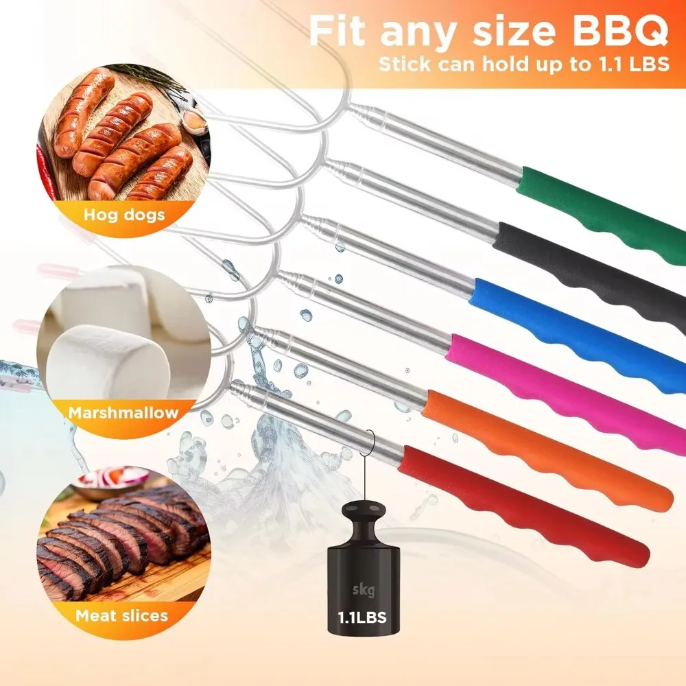 5/6/10pcs Telescopic BBQ Forks – Hot Dog Press recenzja i cena