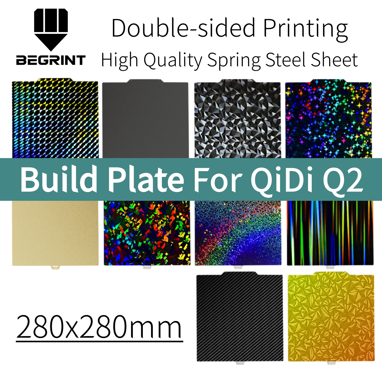 Build Plate For QIDI Q2 PEI PE – Crepe Pan Carbon recenzja i cena
