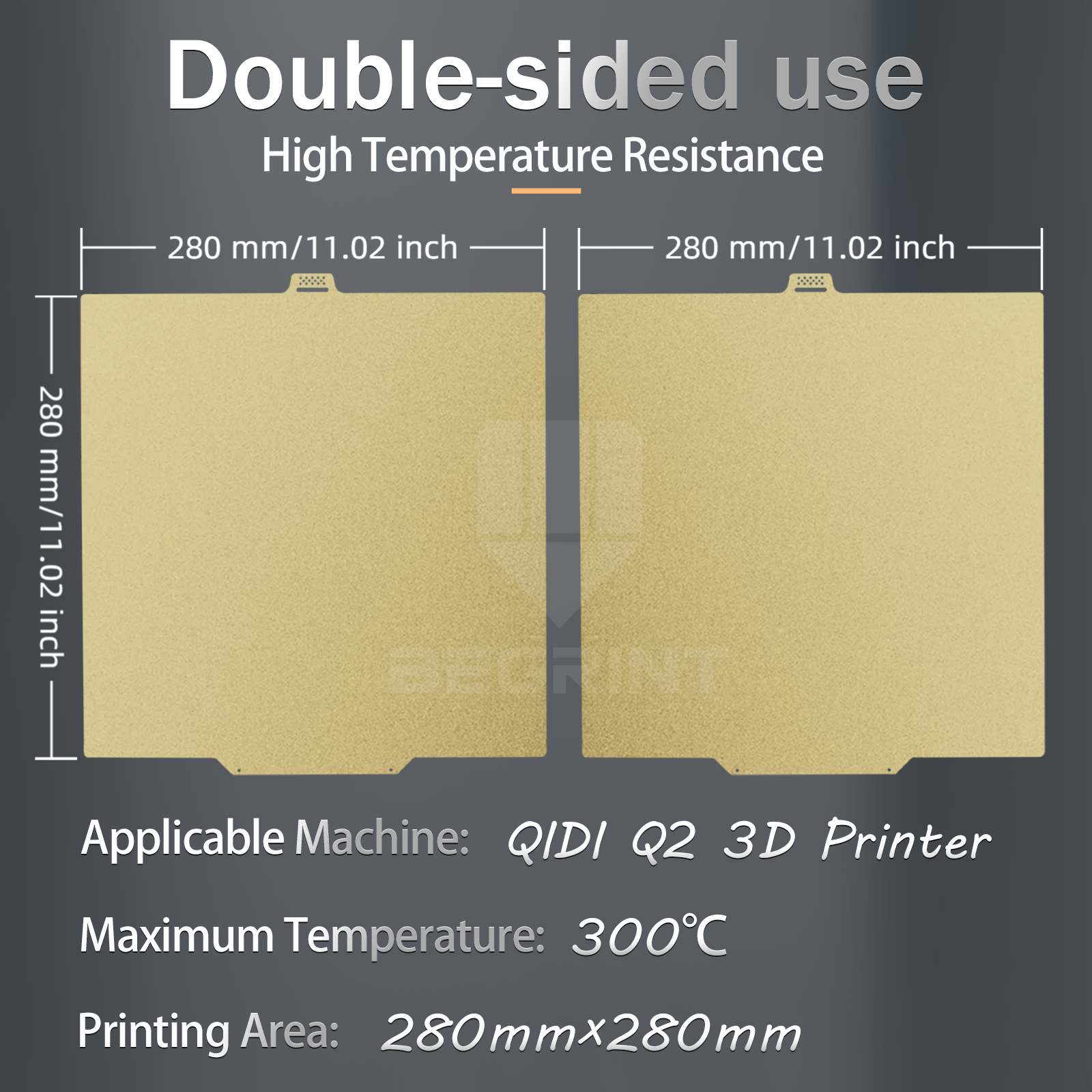 Build Plate For QIDI Q2 PEI PE – Crepe Pan Carbon recenzja i cena