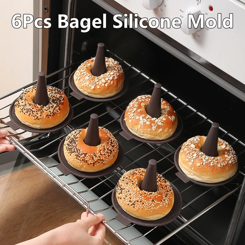 6Pcs Bagel Tools Silicone Mold – Donut Mold Silicone recenzja i cena